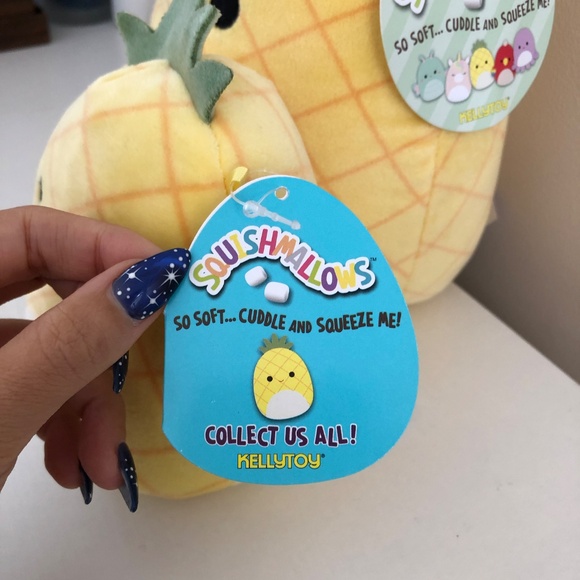 NWT SET OF 2 Squishmallow Maui the Pineapple 5" + 8" FIRST RELEASE 2020 - Picture 6 of 7